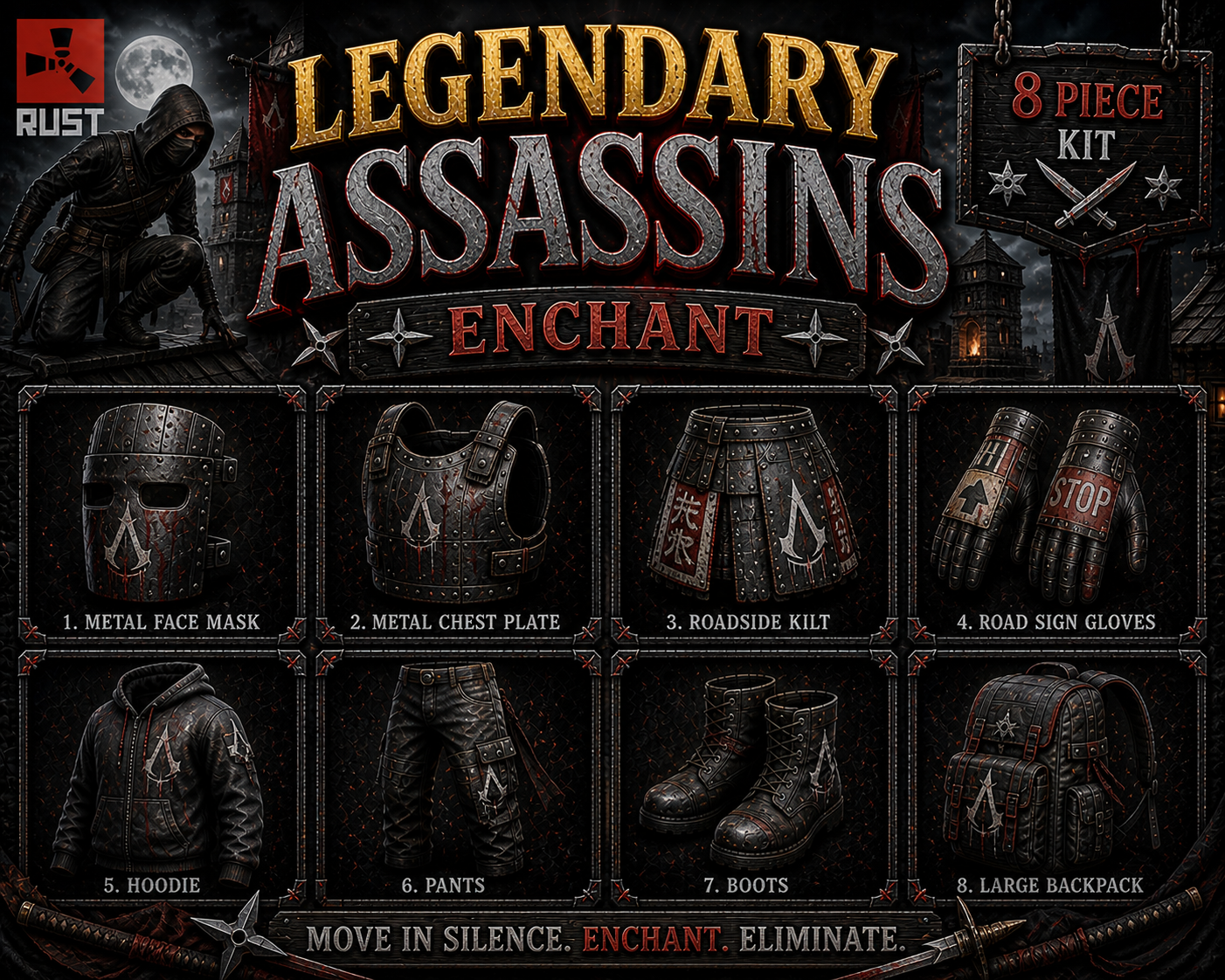 Assassins Legendary Enchanted Set