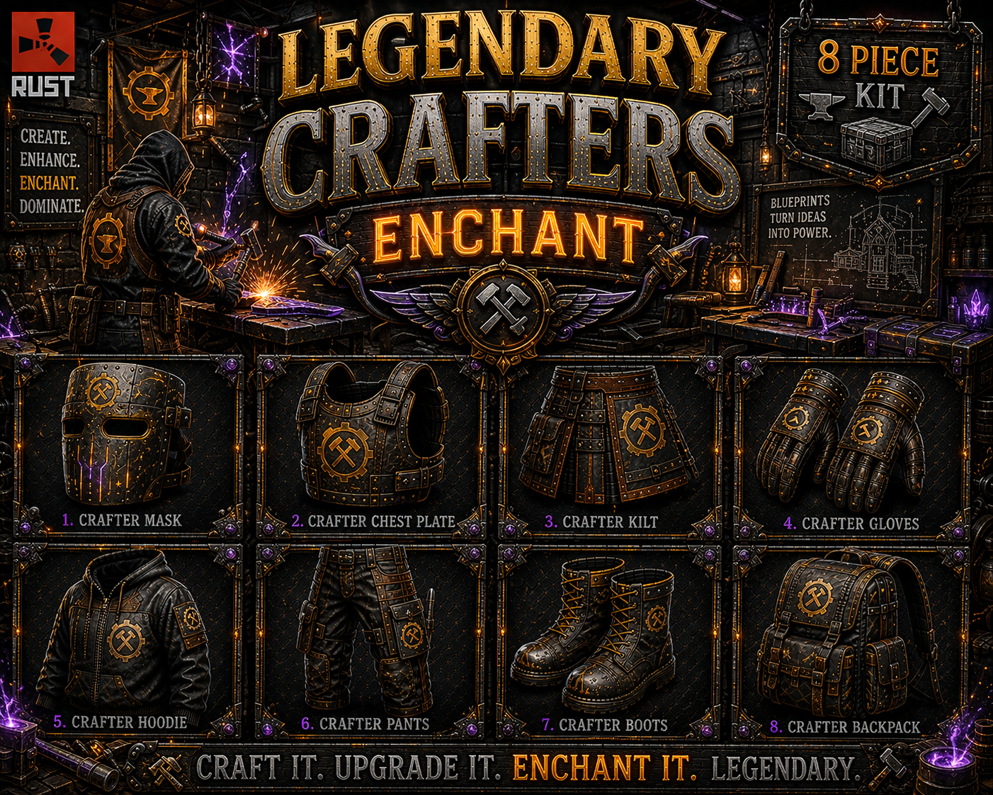 Crafters Legendary Enchanted Set