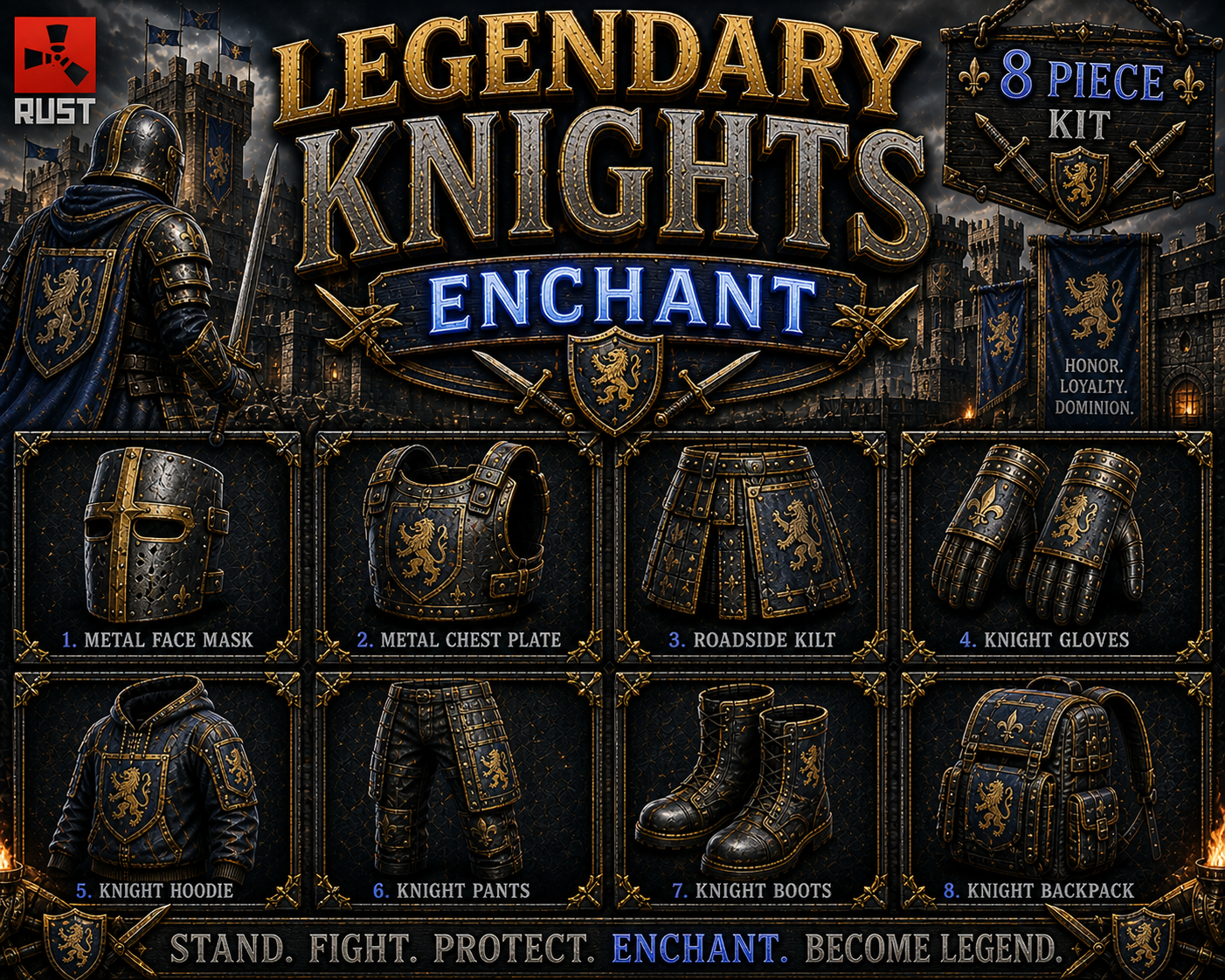 Knights Legendary Enchanted Set