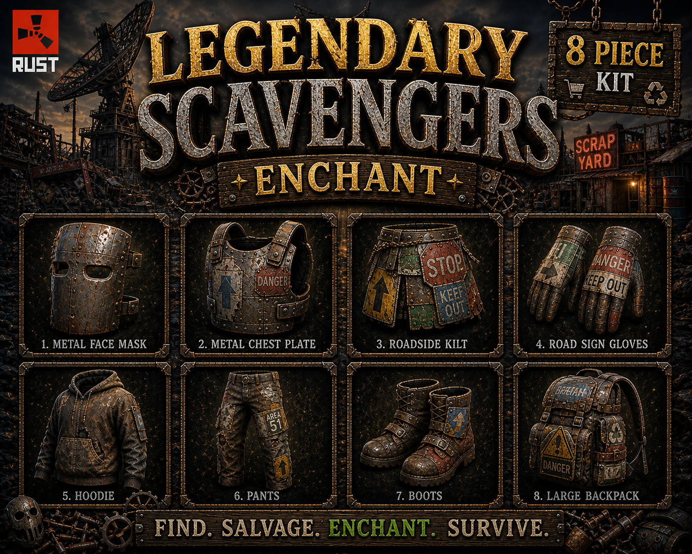 Scavengers Legendary Enchanted Set